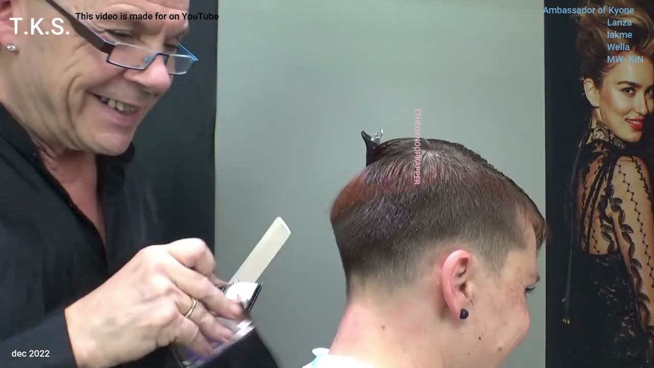 *WINTER TIME* and I love a strong ultra -short hairstyle and color! Floor T.K.S. tutorial
