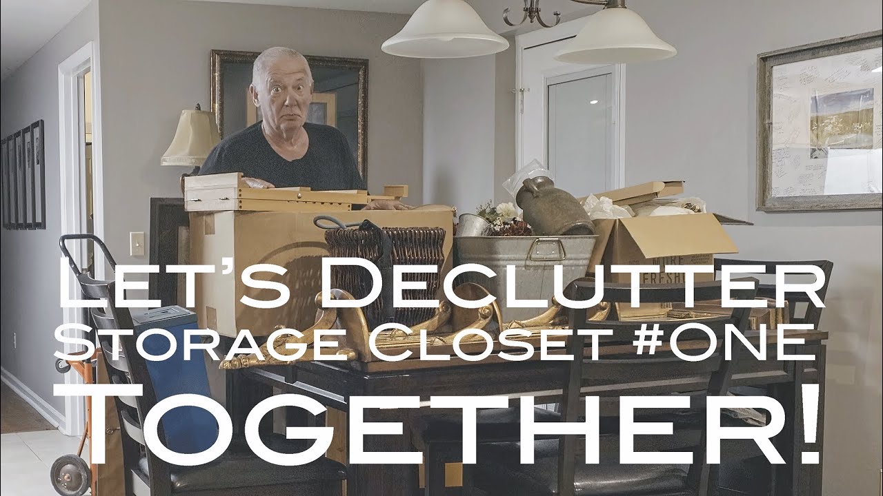 Let's Declutter Storage Closet #ONE Together