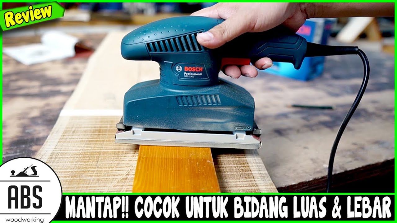 COCOK UNTUK BIDANG BESAR - Mesin Amplas Panjang BOSCH GSS 2300 Professional Orbital Sander