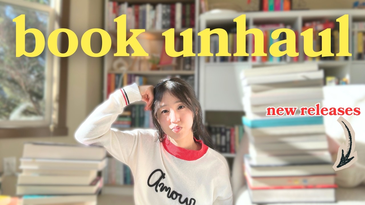 BOOK UNHAUL! *getting rid of new releases because i have unpopular opinions 🫠