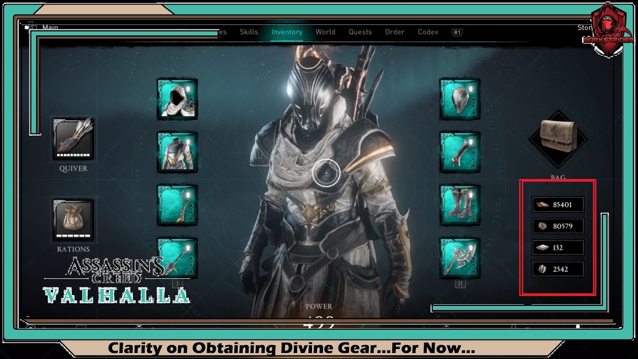 Assassin's Creed Valhalla- Clarity on Obtaining Divine Gear...For Now...