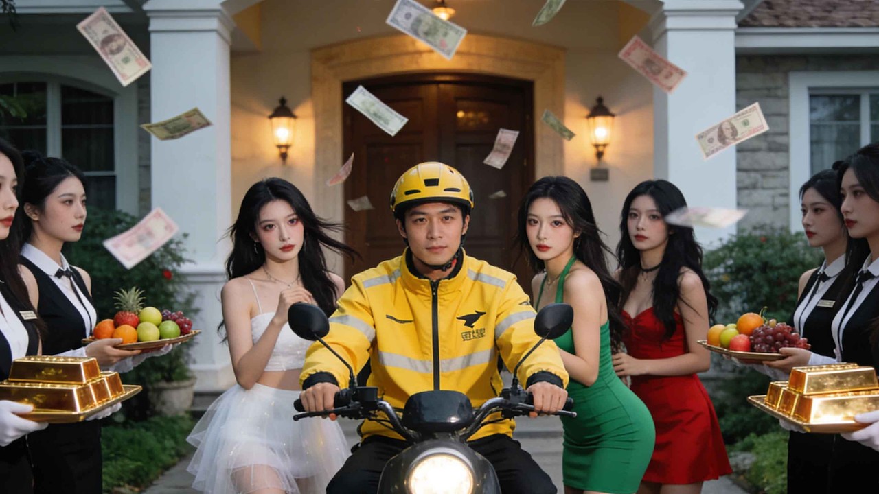 คนส่งอาหารที่ถูกแฟนทิ้ง ถูกสาวสวยสามคนเจอและใช้เวลาค่ำคืนร่วมกัน!#drama