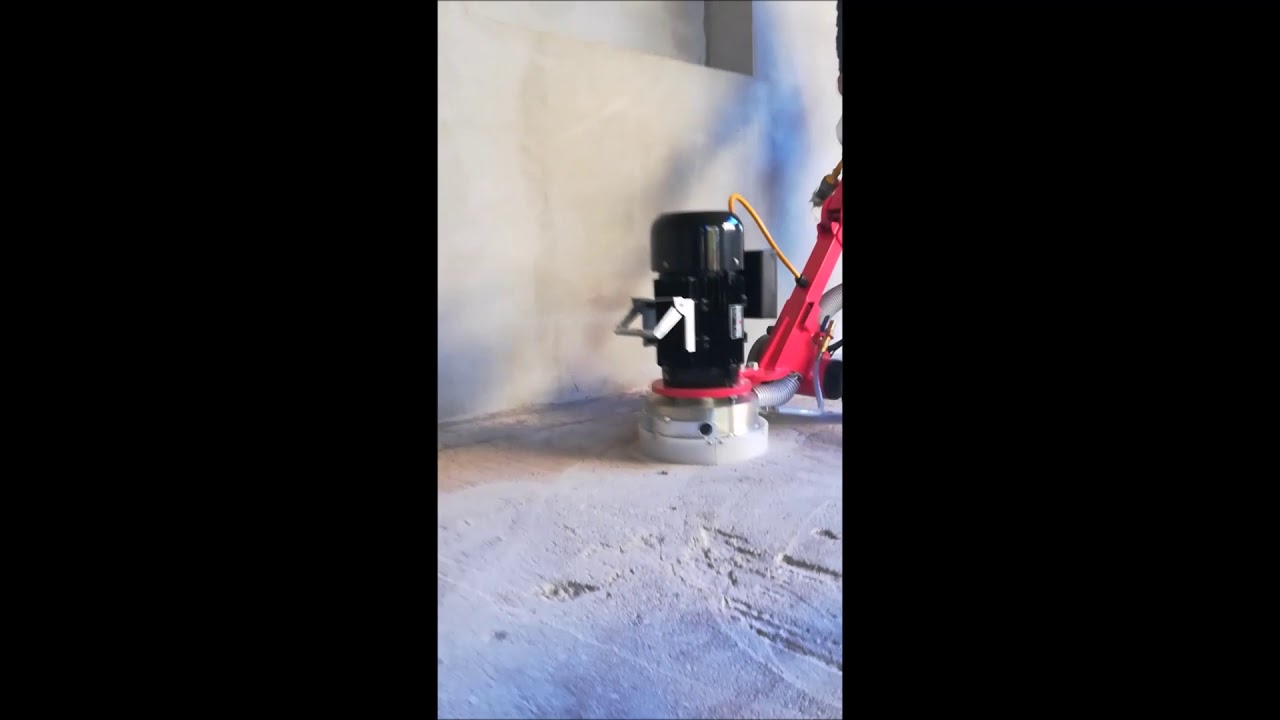 betoncsiszoló gép használata elrontott betonon