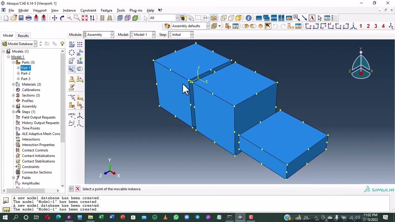 Adhesive bonded joint of two dissimilar material by using Abaqus CAE