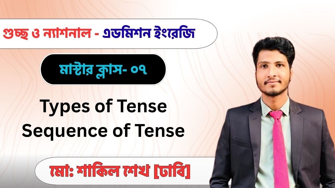 GST & NU Admission ইংরেজি মাস্টার ক্লাস ০৭ | আলোচ্য টপিক- Types of Tense | Sequence of Tense