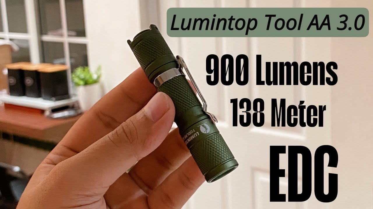 Kecil-Kecil Cabe Rawit | Senter Tactical EDC Lumintop Tool AA 3.0 900 Lumens