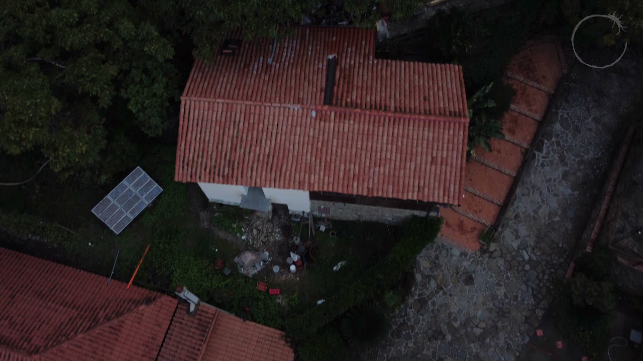 An Aerial view of San Cataldo Agriturismo Farm Home,  the Valley and also Mt. Etna. 4K