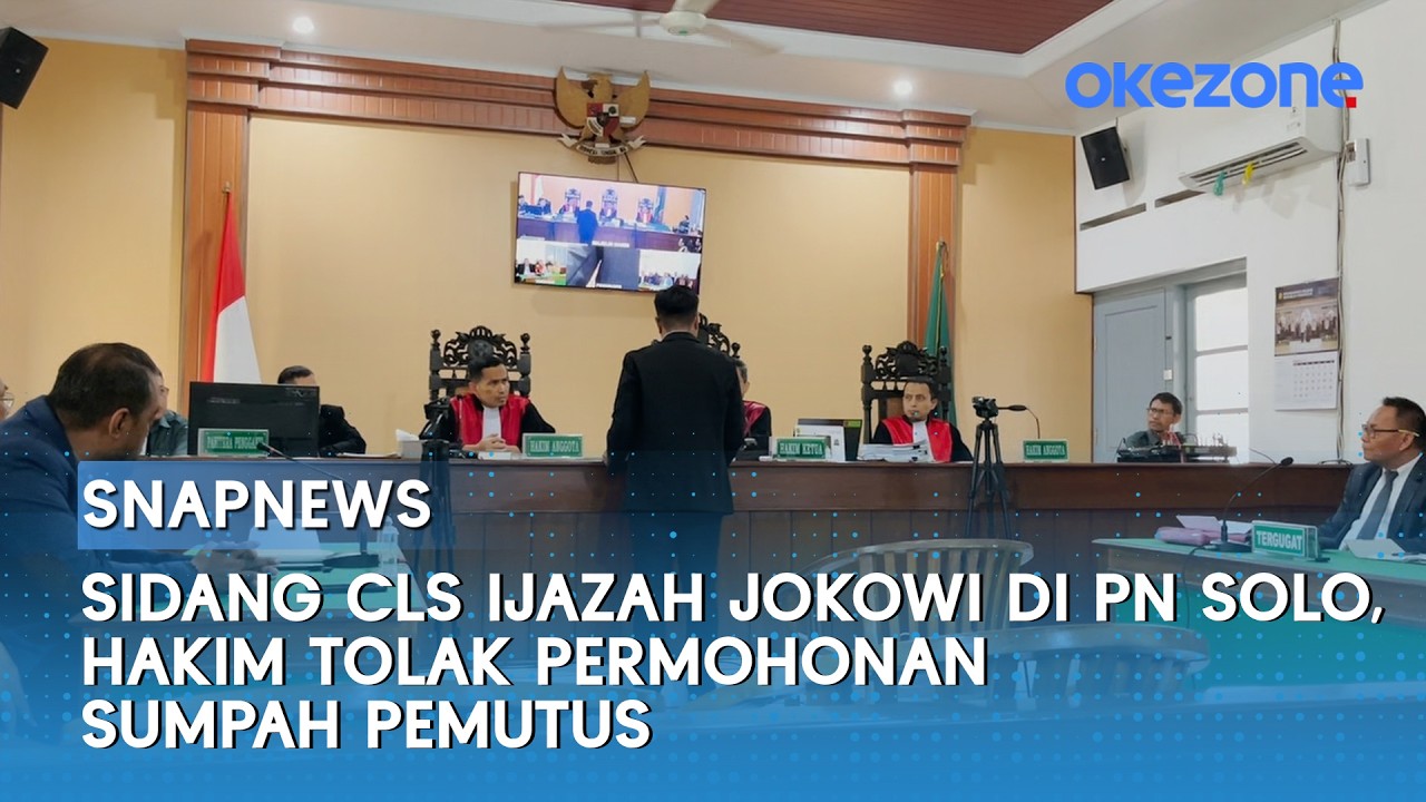 PN Solo Tolak Sumpah Pemutus dalam Sidang CLS Ijazah Jokowi | Snapnews