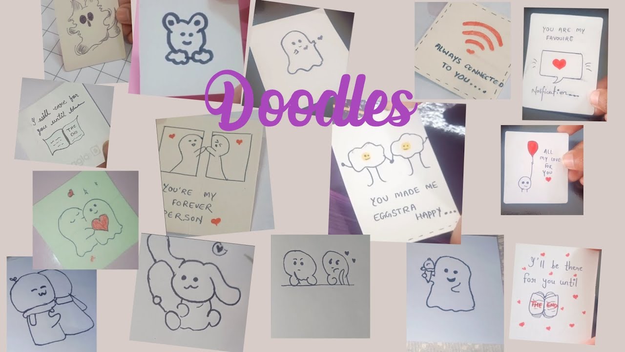 15 + Cute Doodles Ideas when you are bored | Doodles for beginners | Asthetic Doodles 