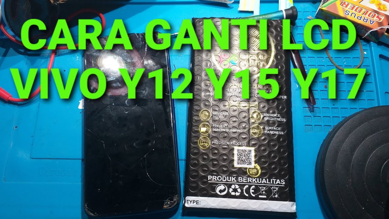 CARA GANTI LCD HP VIVO Y12 Y15 Y17