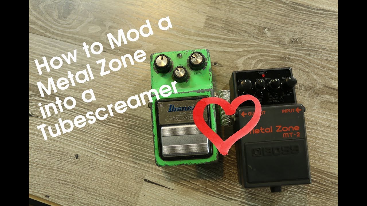 How to mod a Metal Zone into a Tubescreamer, a unique Boss MT2 mod