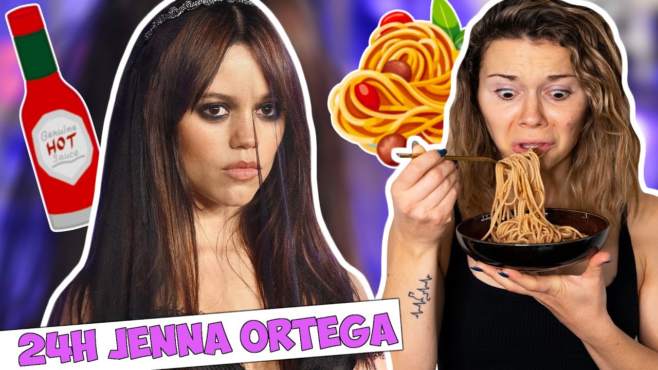 JE MANGE COMME JENNA ORTEGA PENDANT 24H ! (Star de Netflix)