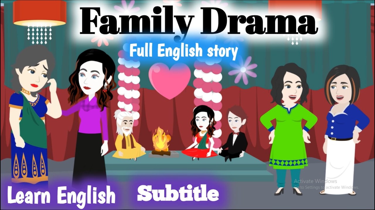 Fmily Drama #Full Story | Animation Story | English Story | Learn English | Subtitle | Nabbo Toons.