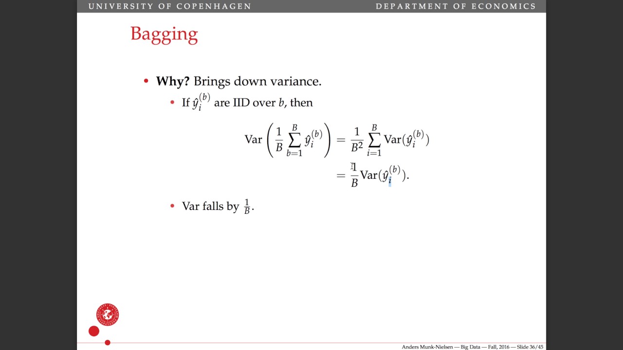 Lecture 21: Bagging
