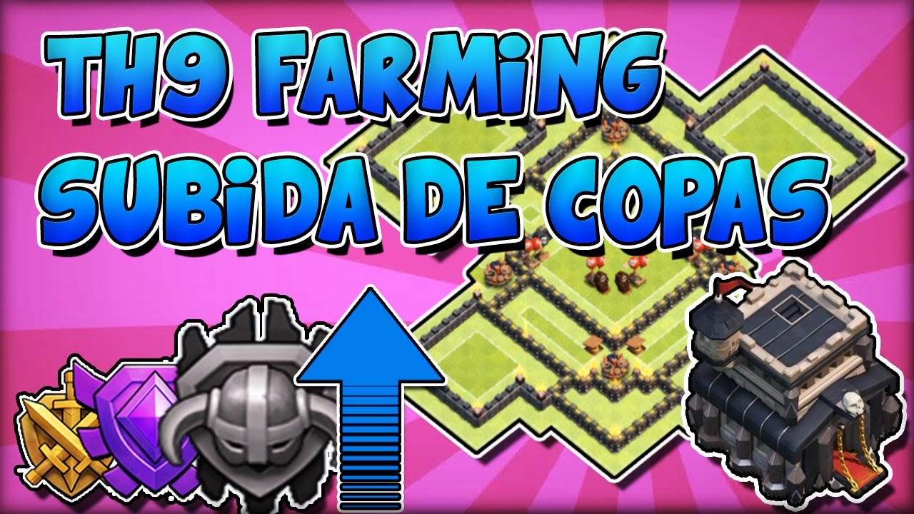 El Mejor Ayuntamiento 9 para subida de copas + REPLAYS | Liga Maestro | Best th9 Trophy Base