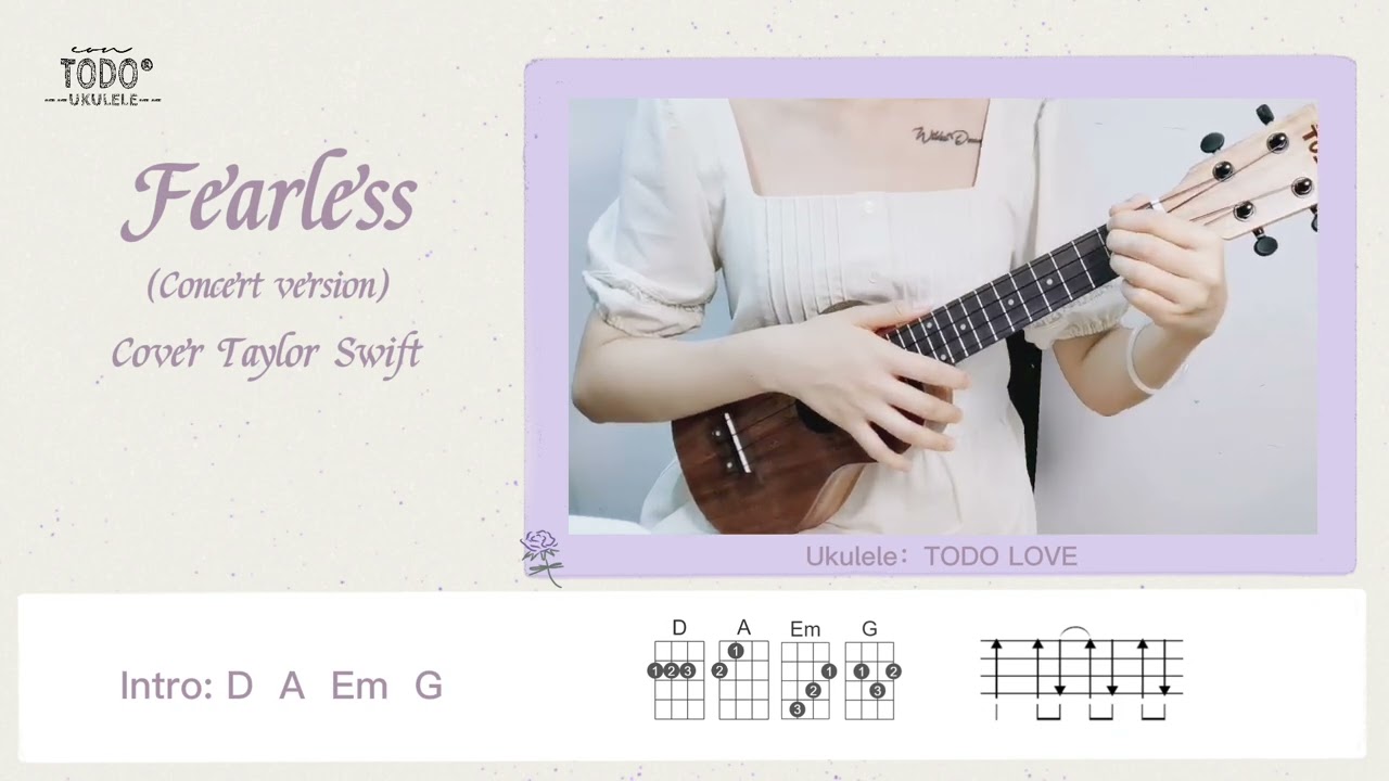 TODO ukulele tutorial: Taylor Swift- Fearless/I'm Yours/Hey Soul Sister (detailed explanation)