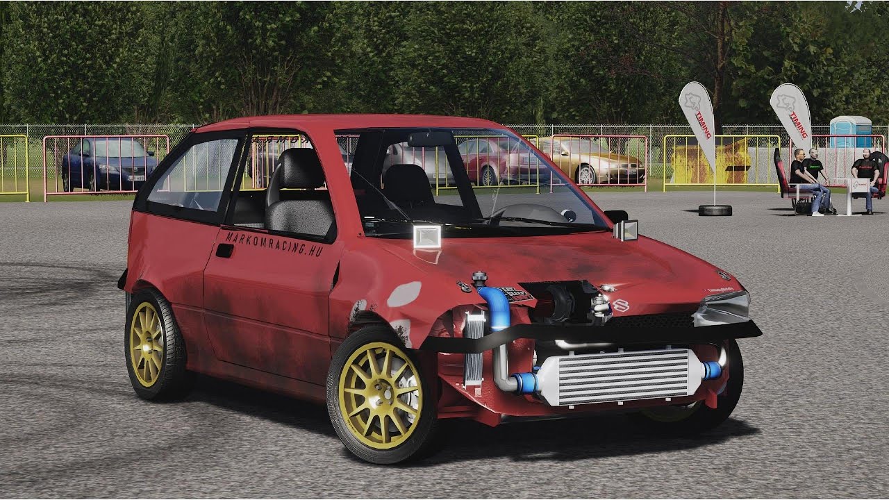 Assetto corsa Ámon Olivér Piros Swift Turbo Teszt 