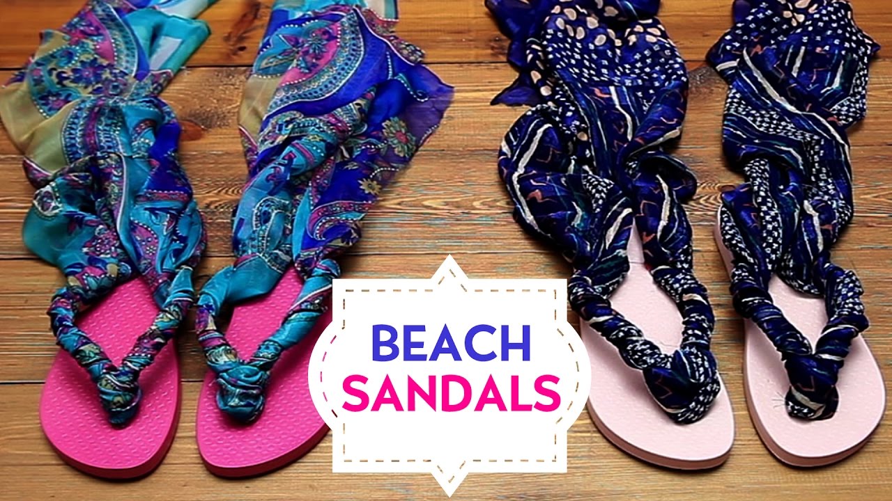 DIY: Cute Beach Sandals