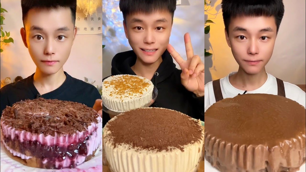 ASMR Chinese Creamy Cake🥧🎂TIRAMISU MUKBANG SOUNDS 크림 케이크#cake#cream#mukbang#food#sweettastic#asmr#fy