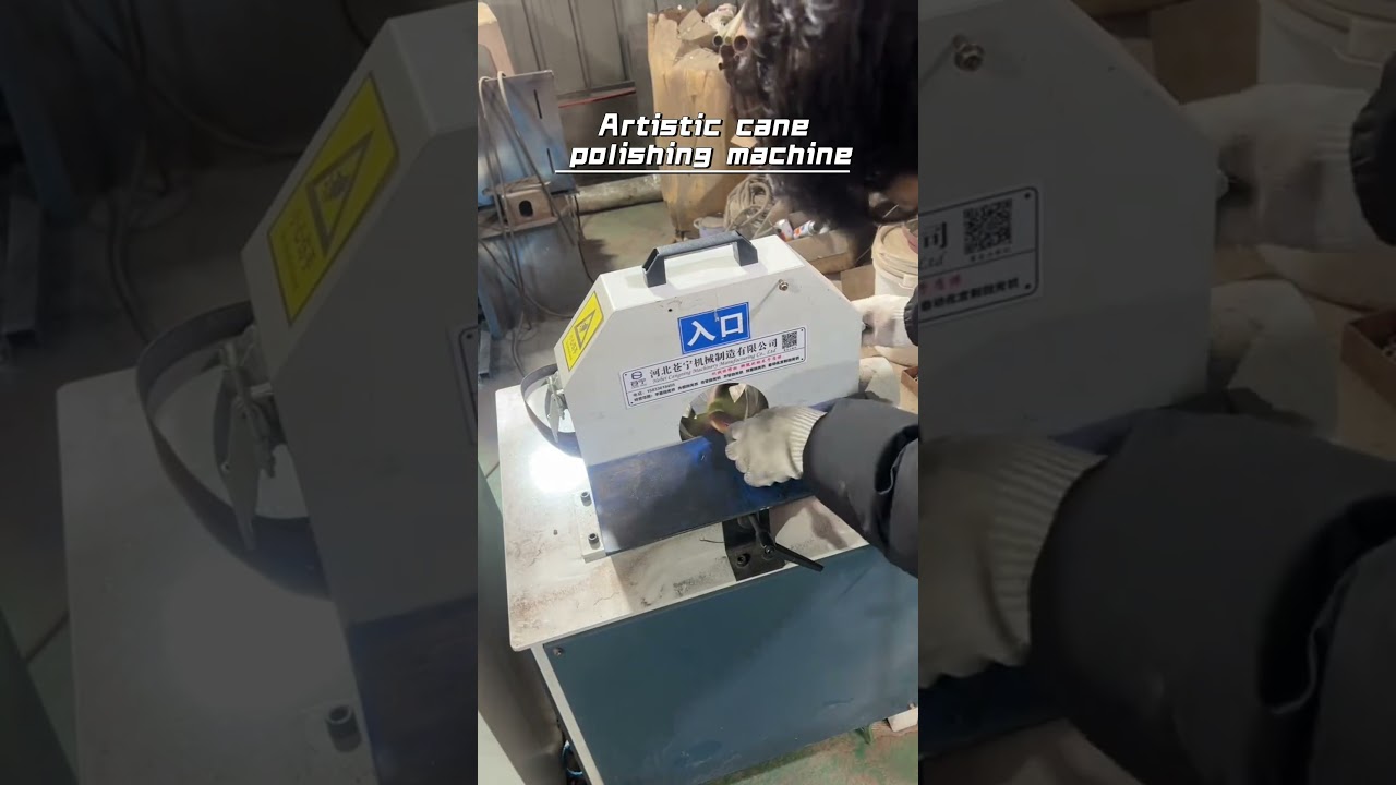Artistic cane polishing machine