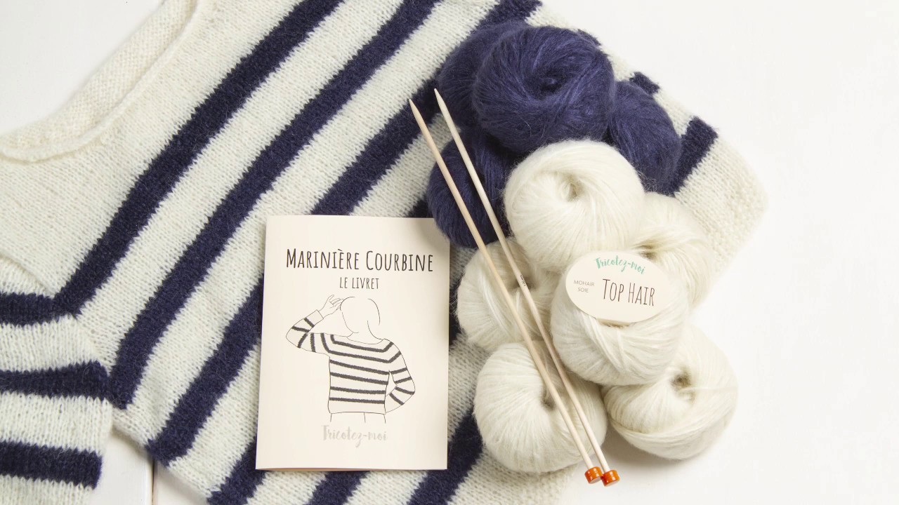 KIT TRICOT FACILE : LA MARINI&Egrave;RE COURBINE
