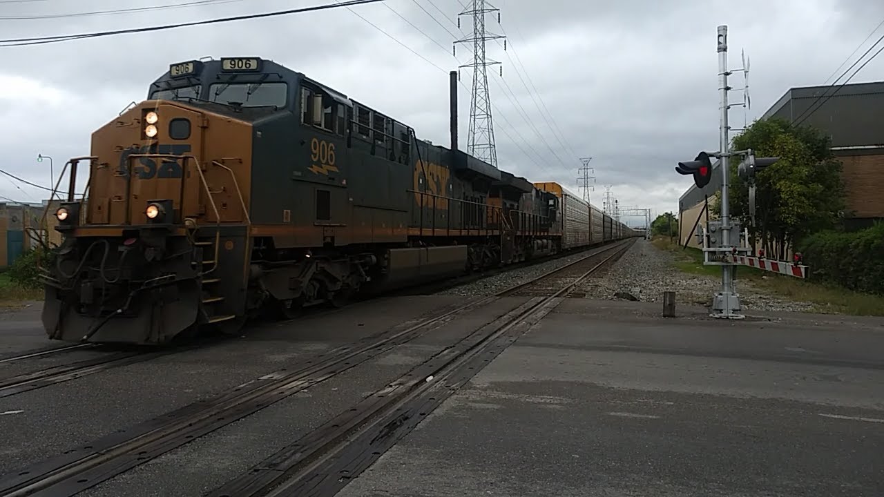 CSX auto train, plus horn show (9-28-2019) Q276-28