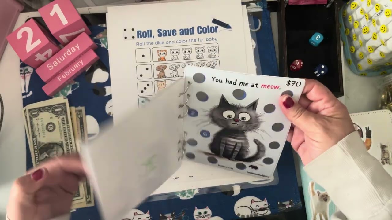 💙🐈 Caturday Saving Challenges 🐈💙 #caturday #savingschallenges #savingmoney 