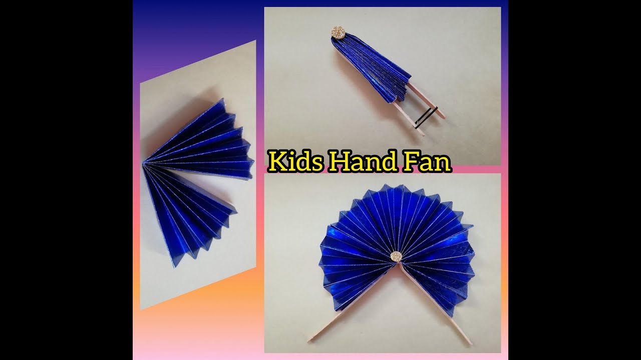 #handfan#diypaperfan  Kids Hand Fan | Paper Fan