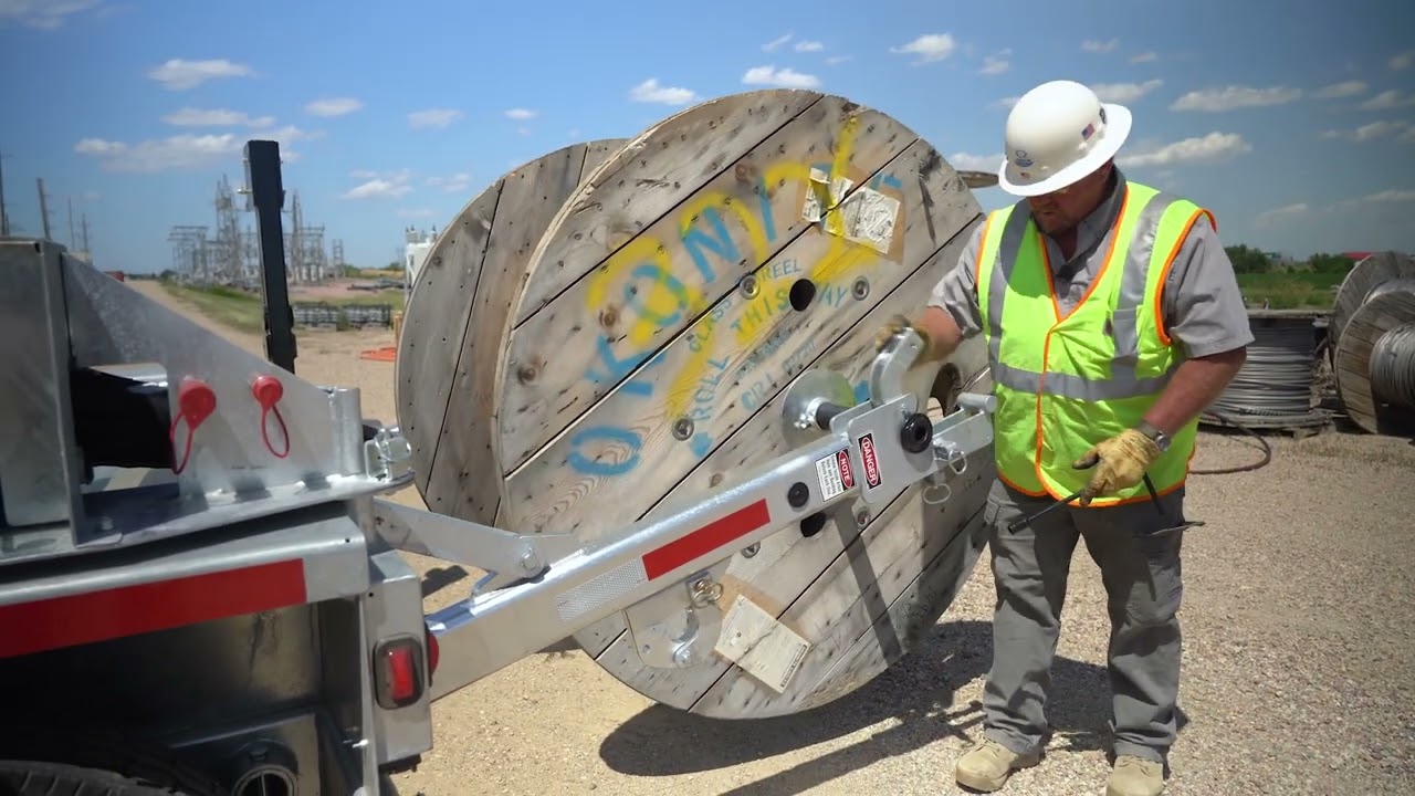 Larson Cable Trailer - Reel Loading Guide