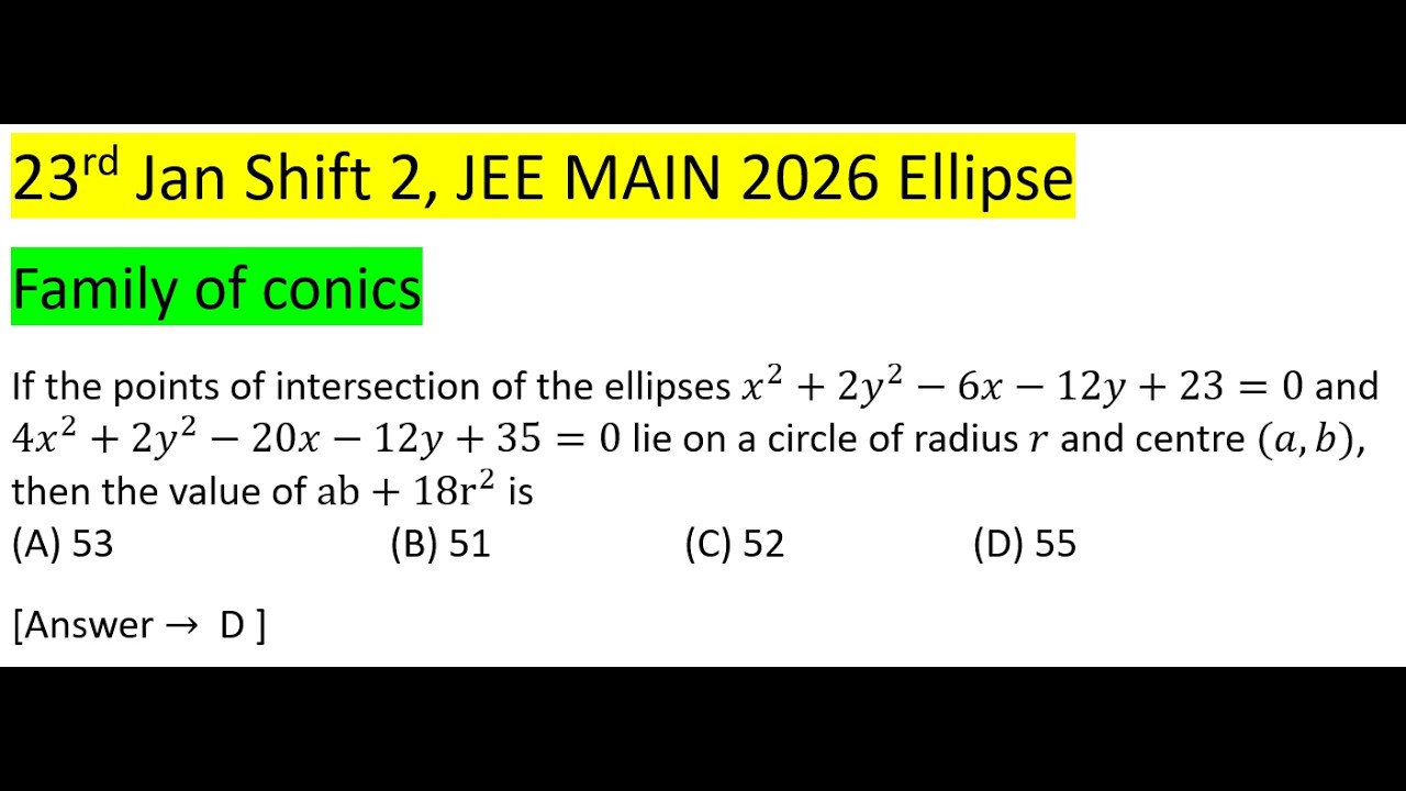 If the points of intersection of the ellipses x^2+2y^2-6x-12y+23=0 and 4x^2+2y^2-20x-12y+35=0 lie on