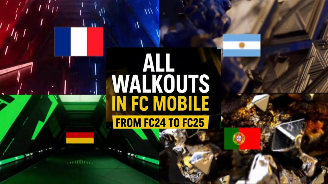 ALL WALKOUTS IN FC MOBILE FROM FC 24 TO FC 25