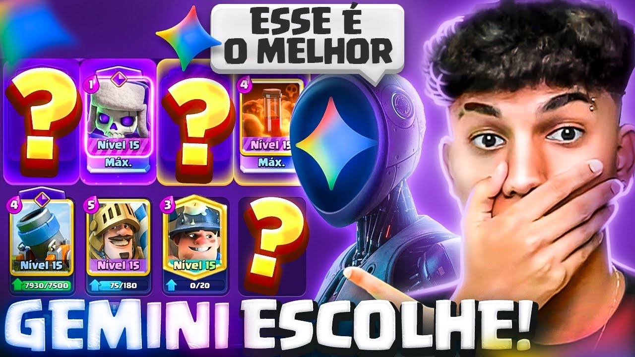 PEDI A INTELIGÊNCIA ARTIFICIAL O MELHOR DECK DO CLASH ROYALE! 🤖