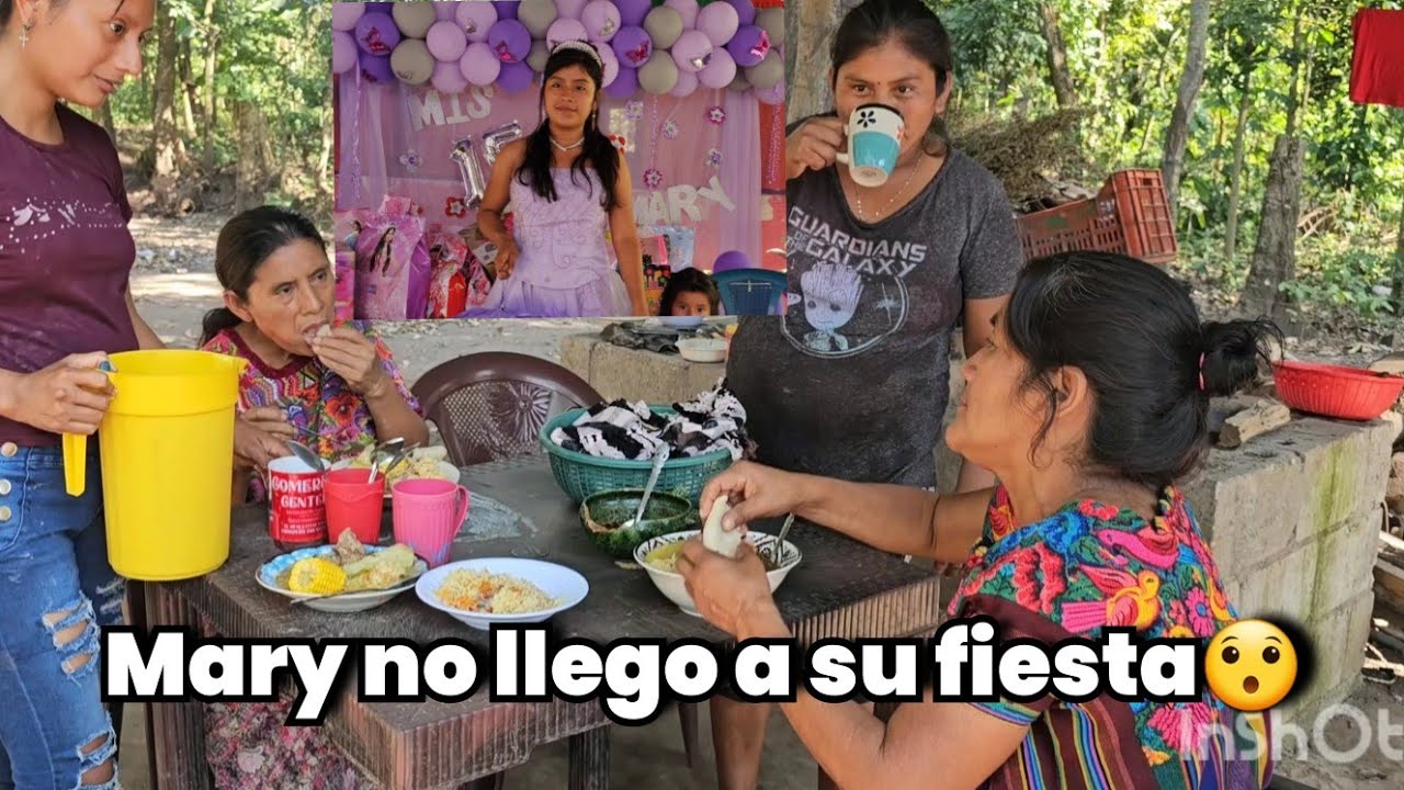 Wow Mary esta cumpliendo años, mi mamá le prepara un almuerzo, pero ella no llego😮🤔