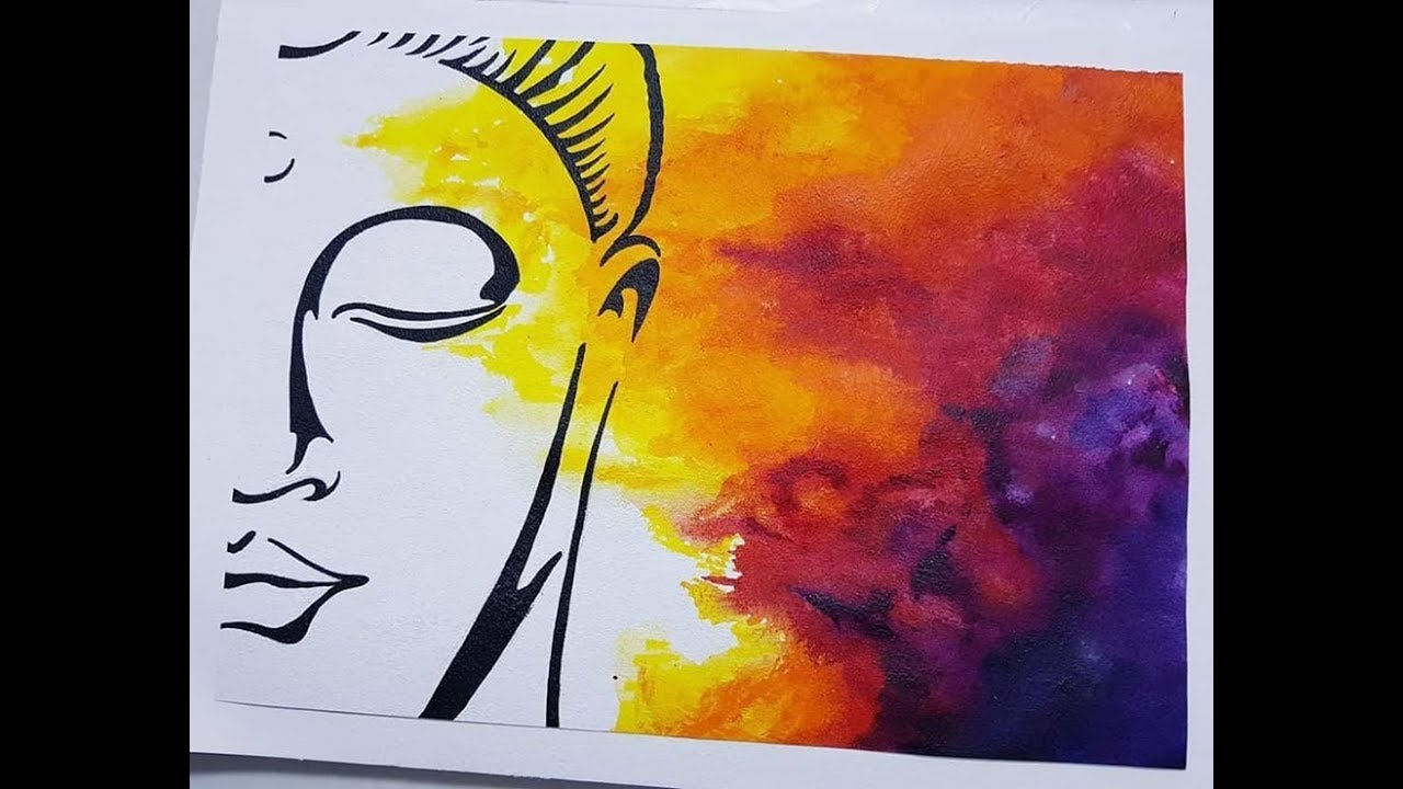 Buddha painting/watercolor/full video