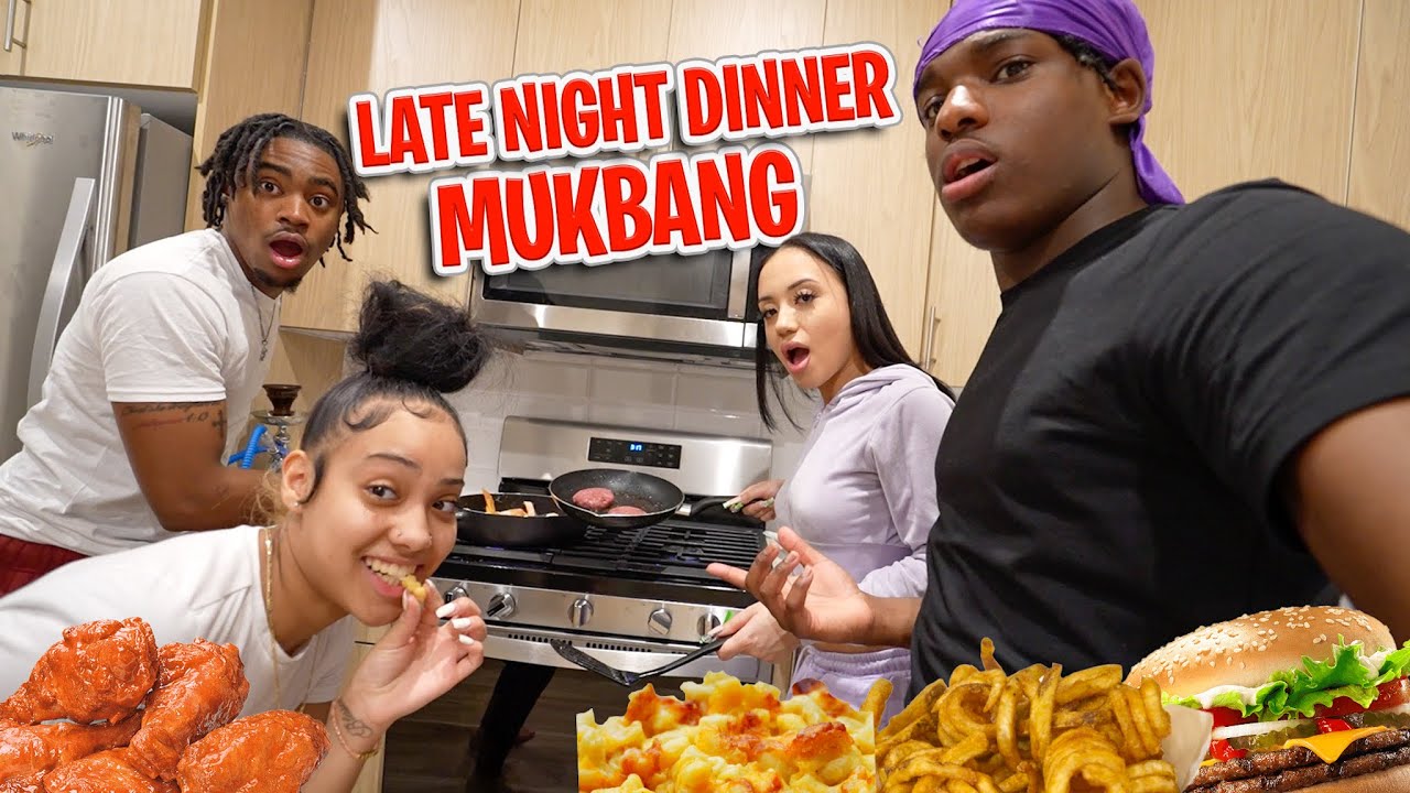 Late Night Dinner MUKBANG!! *Bri Likes Me*… Ft.Buba100x,Rella,Briblixks,k2raw