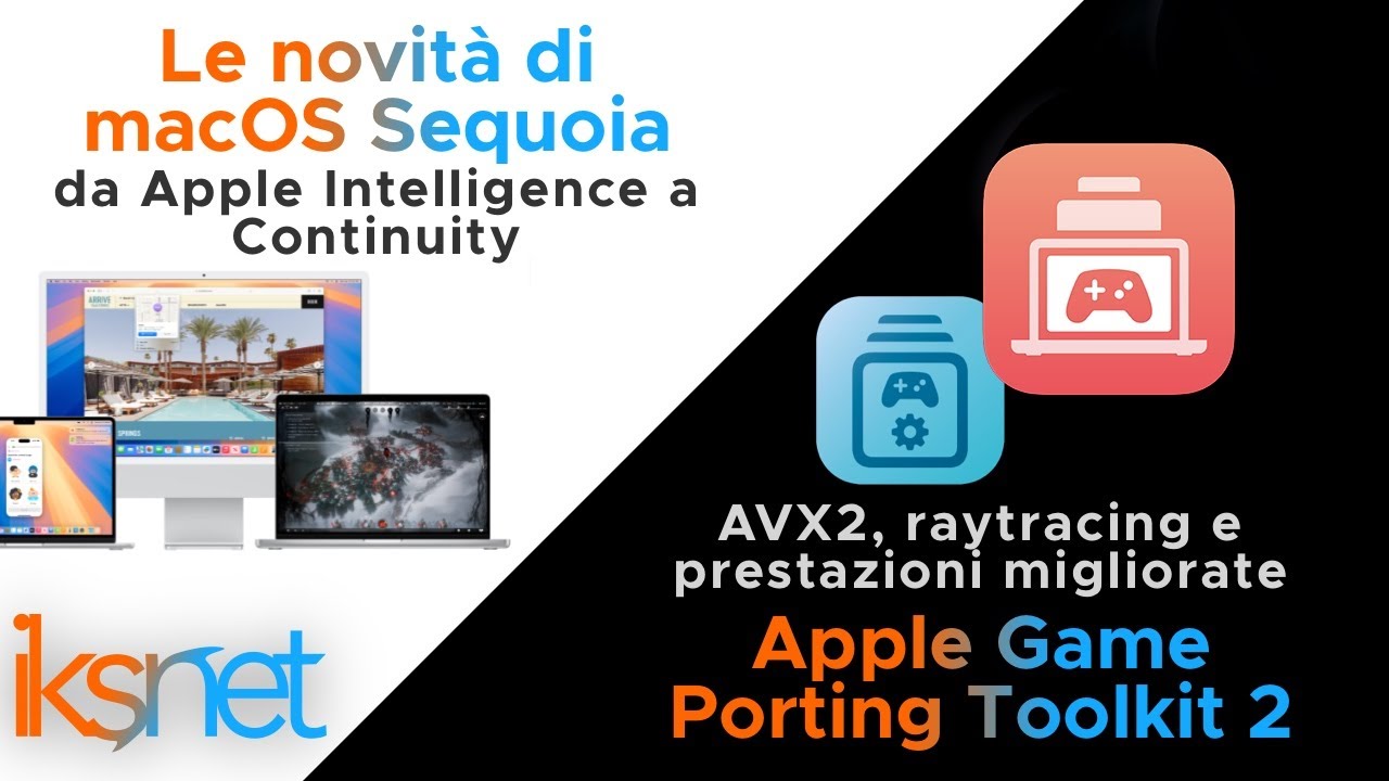 Le novit&agrave; di macOS Sequoia e Apple Game Porting Toolkit 2
