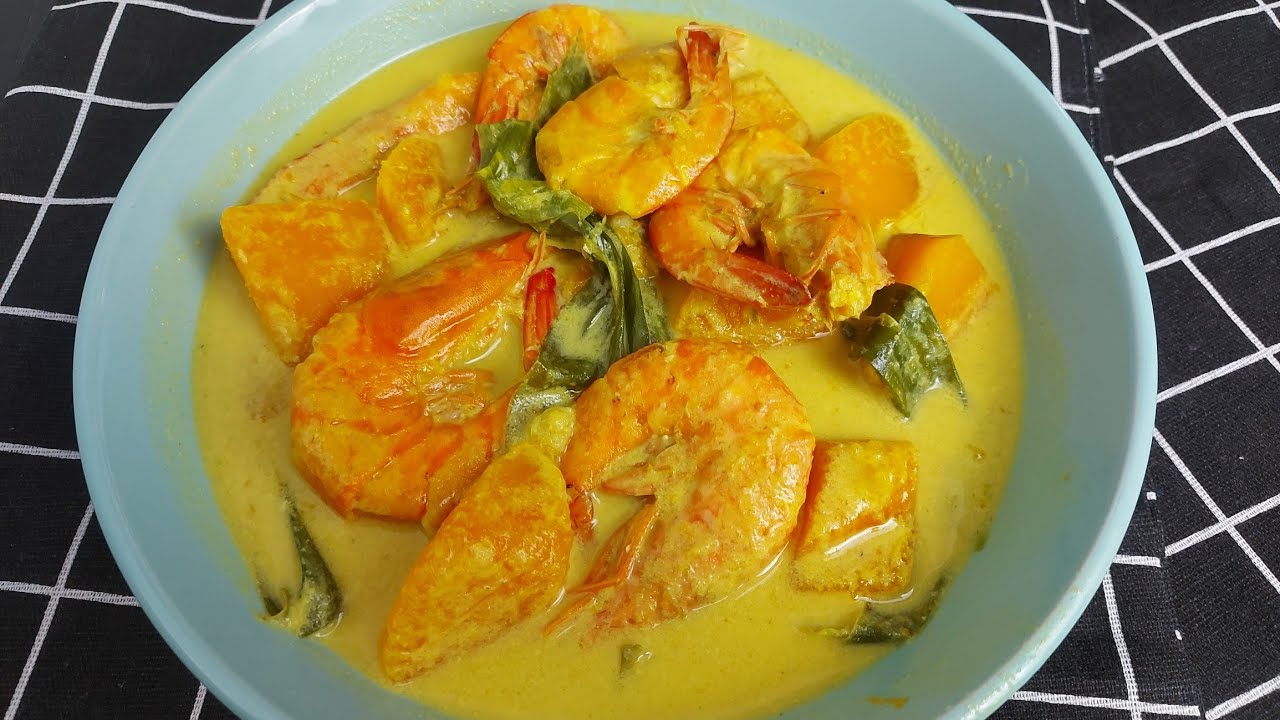 Udang Masak Lemak Campur Labu