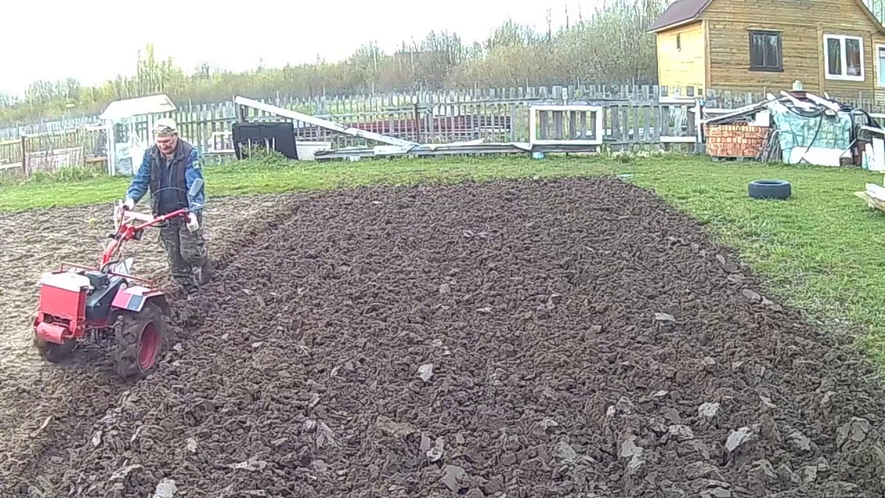 Весна 2020 г.  Начало огородного сезона.  Вспашка.