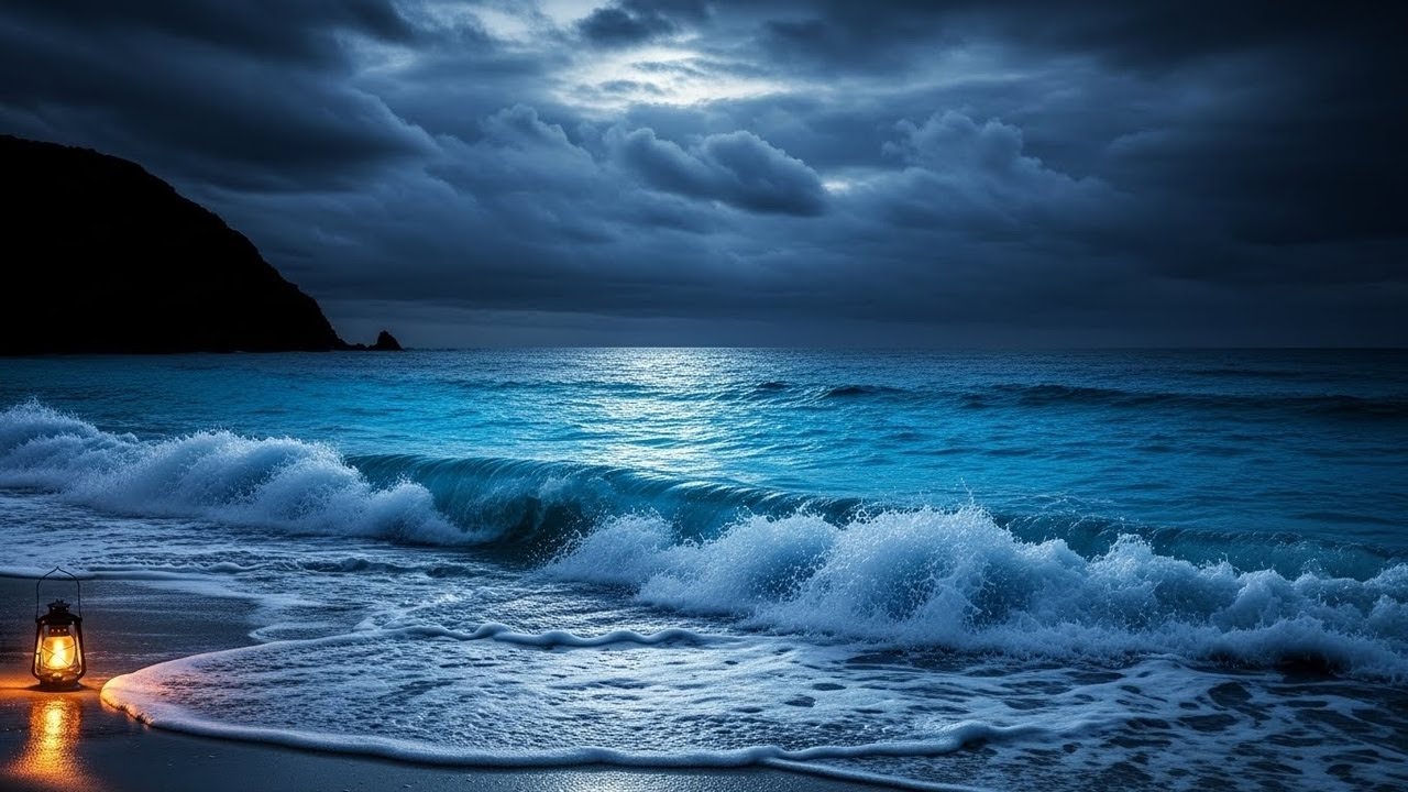 Unwind Now: Gentle Sea Waves for Peace 😌