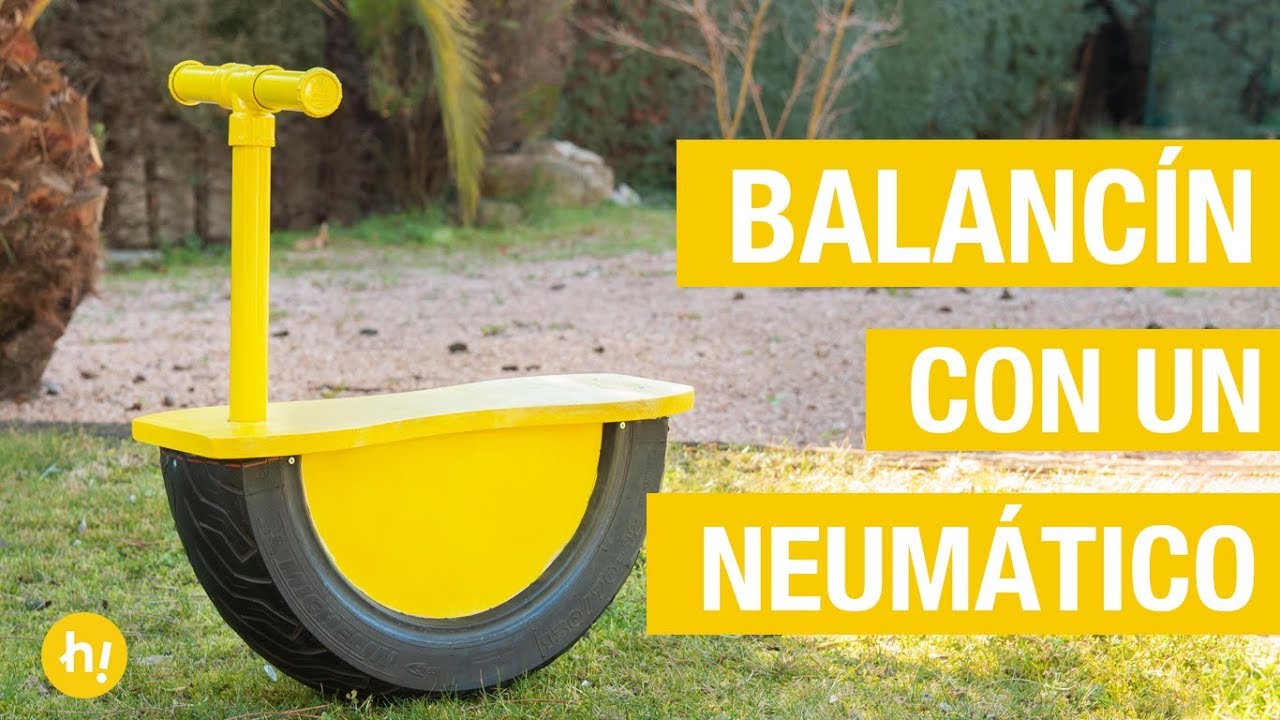 Cómo hacer un balancín infantil con un neumático  · Handfie DIY