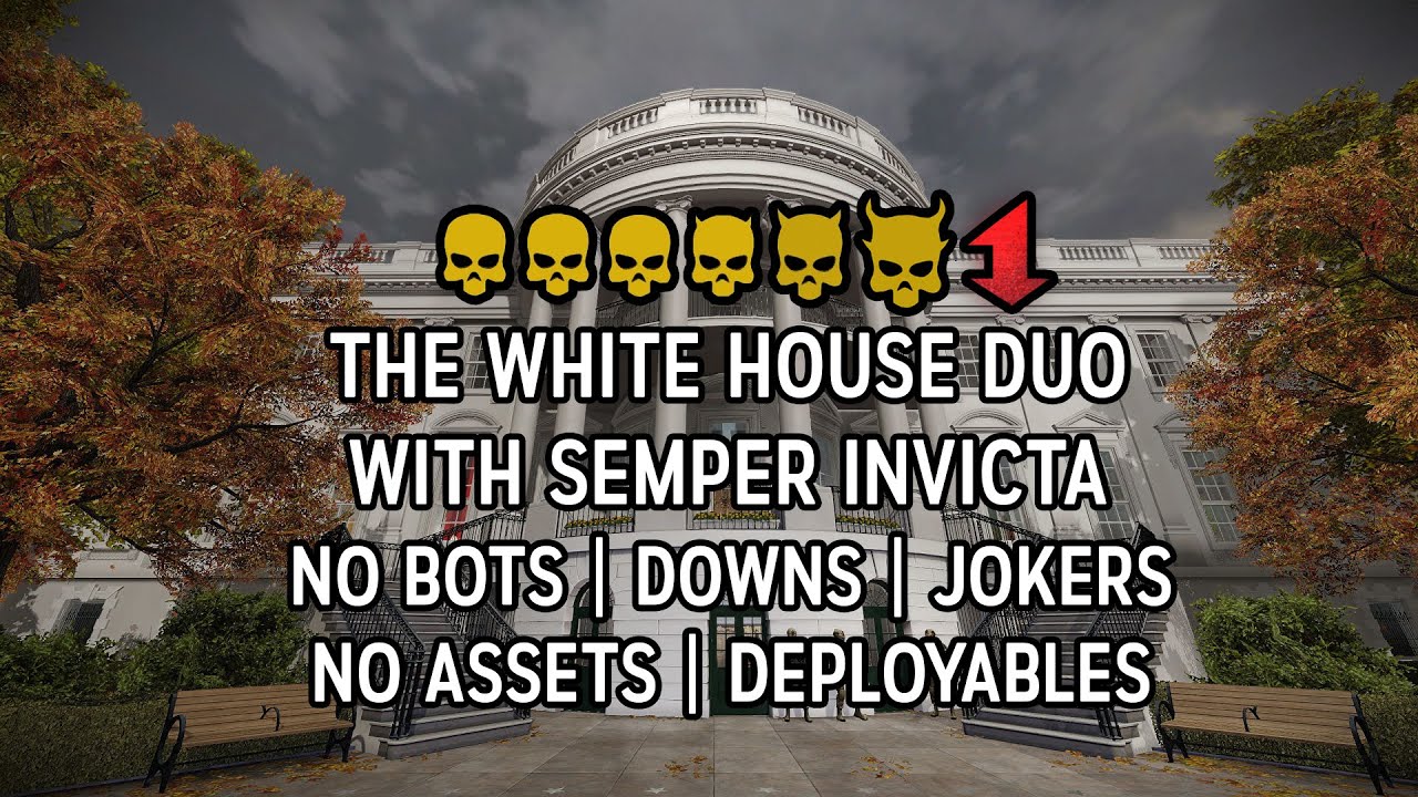 Payday 2 White House DSOD Duo with Semper Invicta No (Bots, Downs, Jokers, Assets)