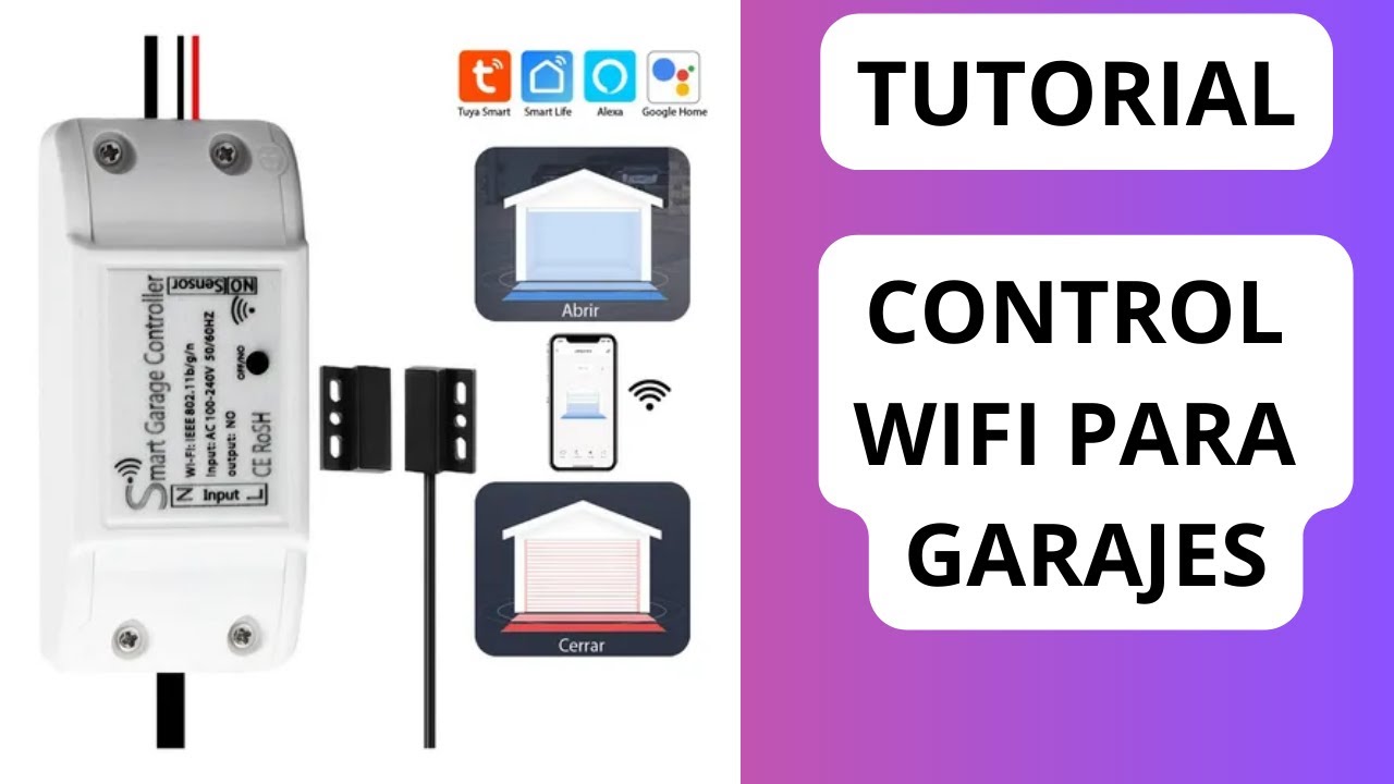 CONFIGURAMOS Control WiFi para GARAJE con sensor de posición #tutorial #wifi #smarthome #tecnologia