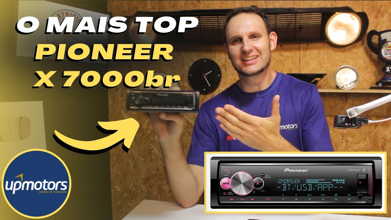 Rádio PIONEER MVH X7000BR Regulagens e Configurações SURREAIS ; UPMOTORS