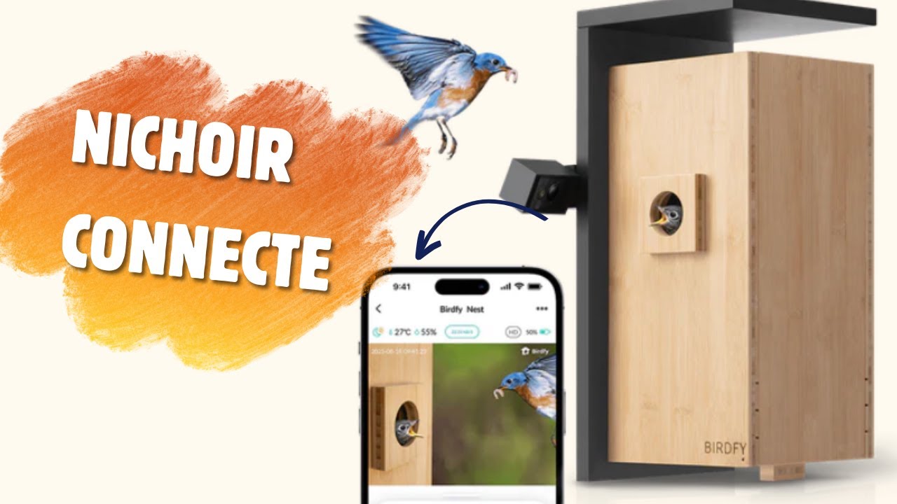 Birdfy Nest Nichoir Oiseaux connecté avec  double Caméras