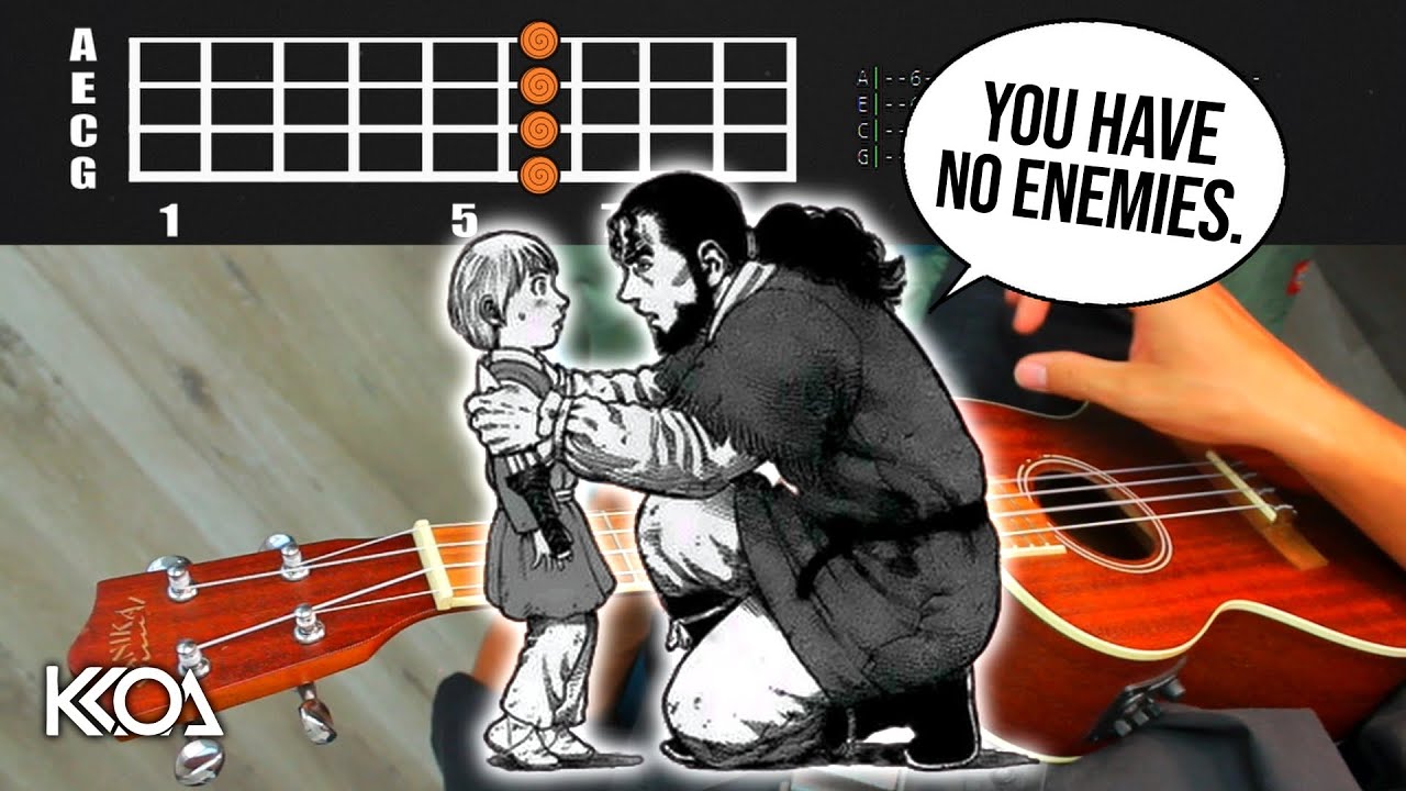 ARUARIAN DANCE - Vinland Saga x Nujabes I HAVE NO ENEMIES Ukulele Tutorial