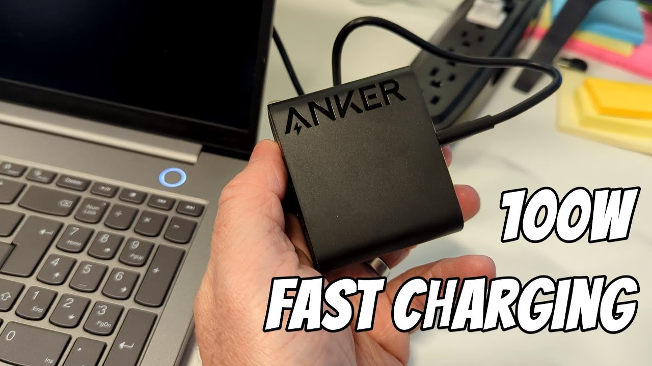 I use this Anker 100w Fast Charger for all our Macs and PCs!