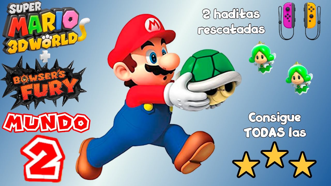 🎮 Super Mario 3d World + Bowser's Fury 🌍 Consigue todas las ESTRELLAS ⭐⭐⭐ del MUNDO 2
