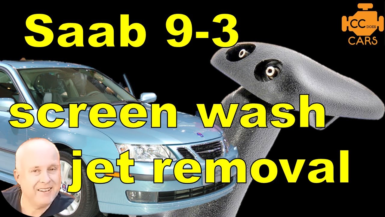 Saab 9-3 Windshield Washer Nozzle Replacement | Easy DIY