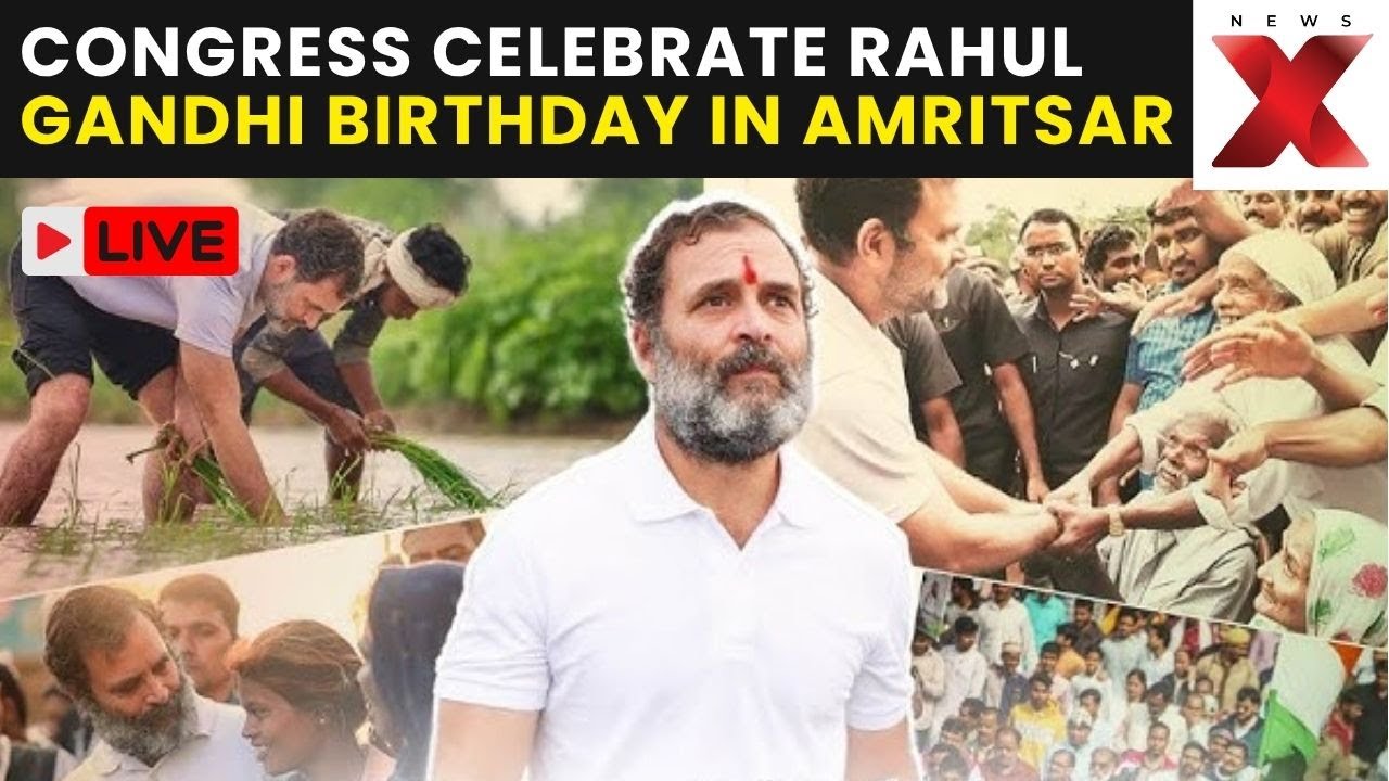 Rahul Gandhi Birthday Celebrations LIVE: Amritsar Sees Congress Celebration Of Rahul Gandhi Birthday