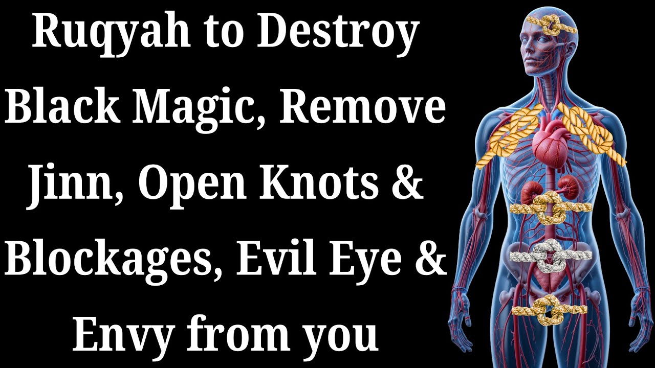 Ruqyah to Destroy Black Magic, Remove Jinn, Open Knots & Blockages, Remove Evil Eye & Envy from you